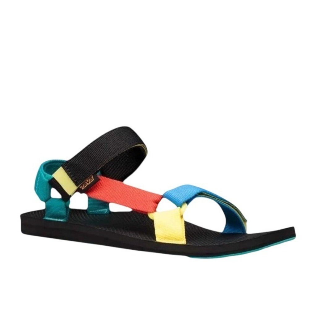 Teva Original Universal Mens 8 Sandals Multi Color Block Sport Hiking 1004006